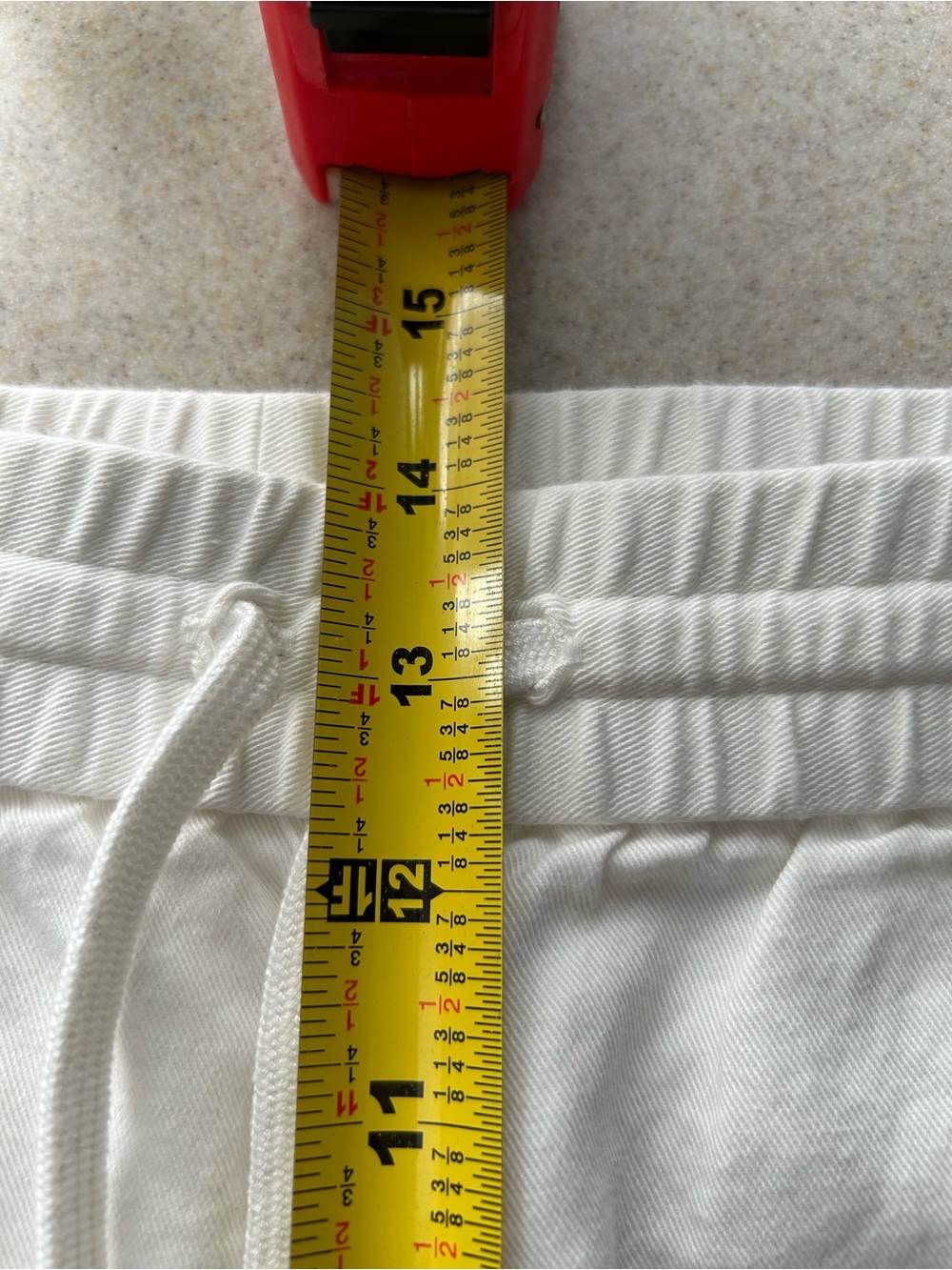 COS Linen Blend Pull On Pants Sz 8 3 Pocket Casual Straight White Resort Beachy - Picture 7 of 8